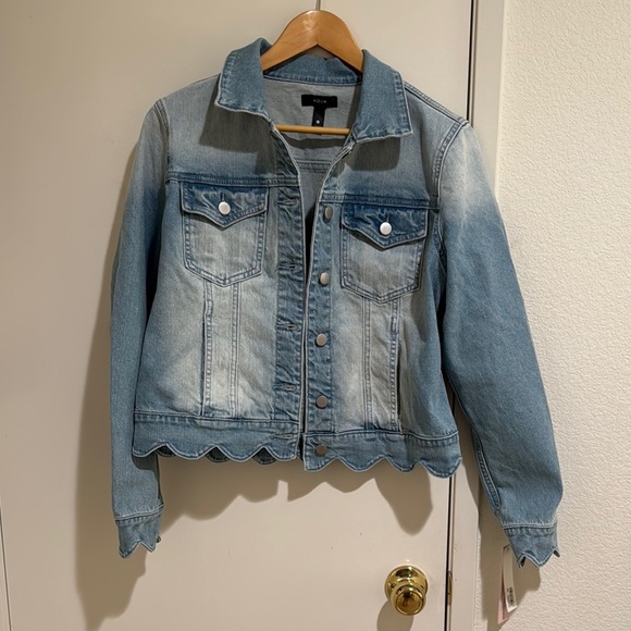 Aqua Jackets & Blazers - AQUA Denim Blue Jacket